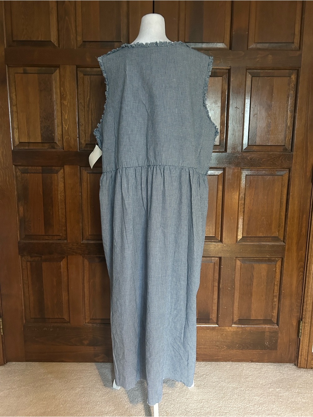 Vintage Country Jumpers Gingham Dress NWT XL‎ Handmade Sheep Embroidery Prairie - Picture 5 of 9